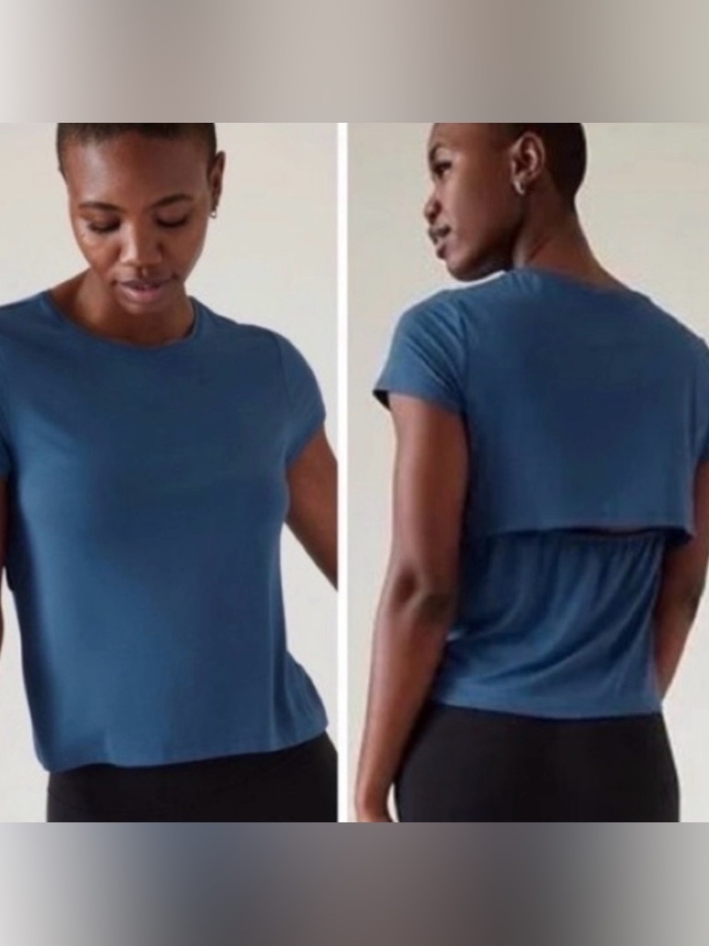 Athleta t-shirt size XL blue